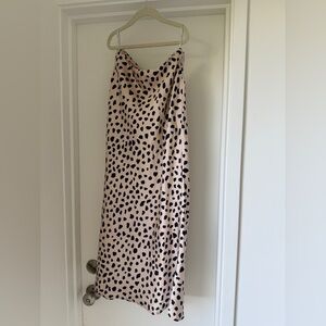 Lovers + Friends Satin Midi Skirt